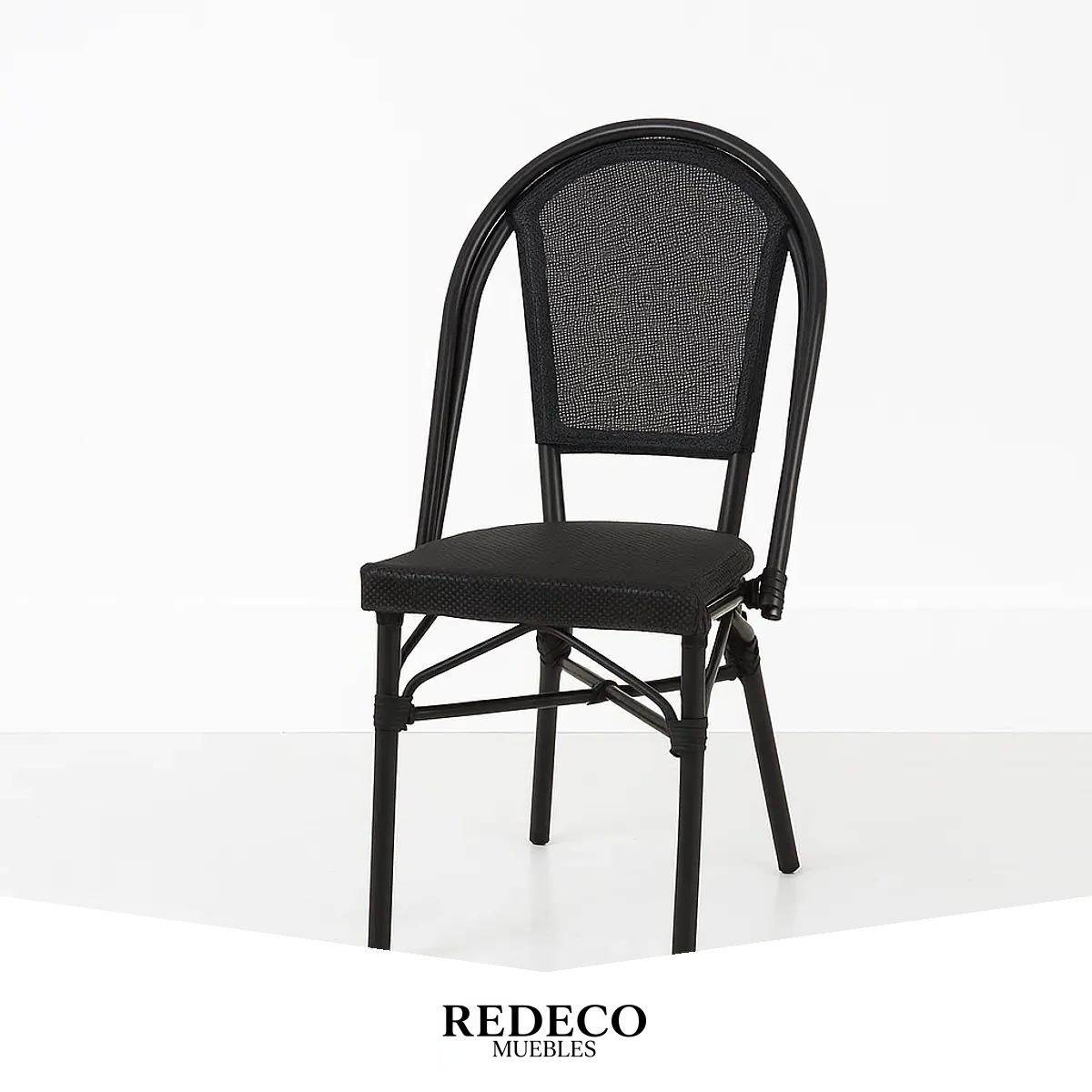 Silla Bistro Parisina Textileno - Negro - Comprar en RespaldosChile