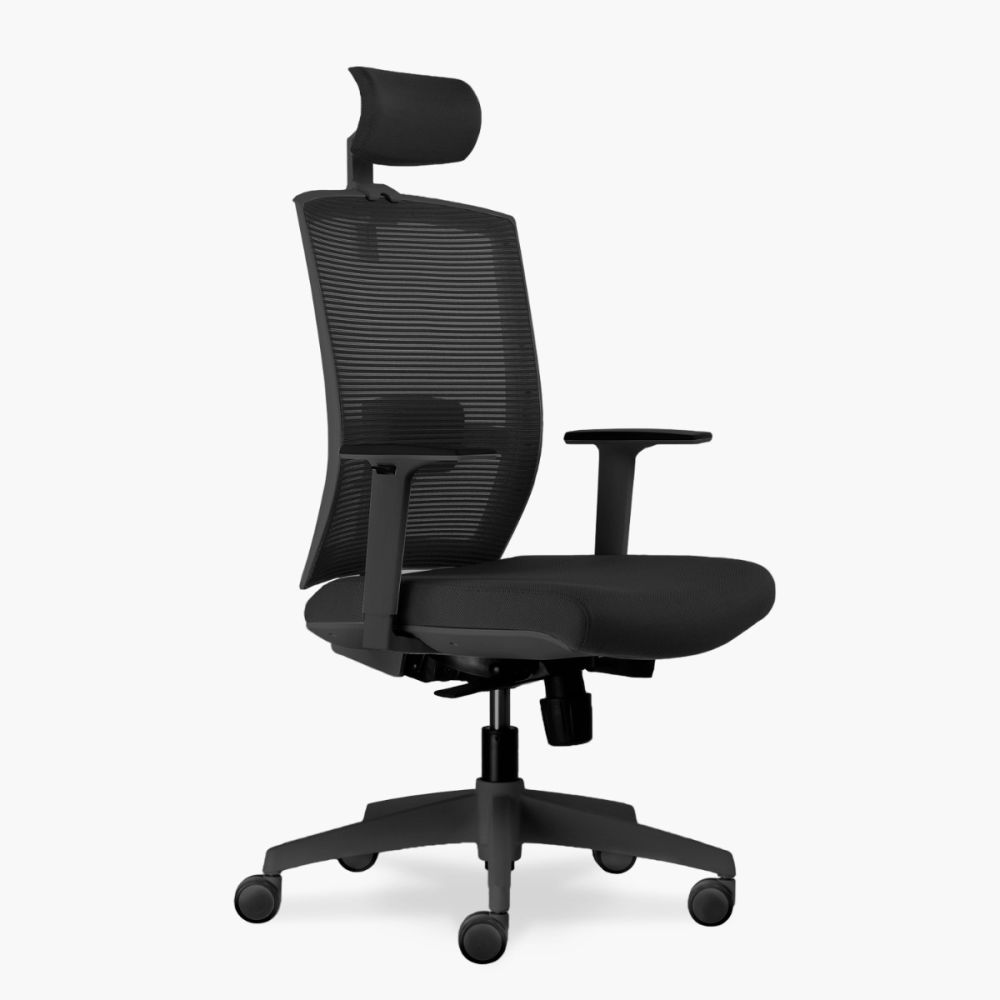 Silla ergonomica con cabecero