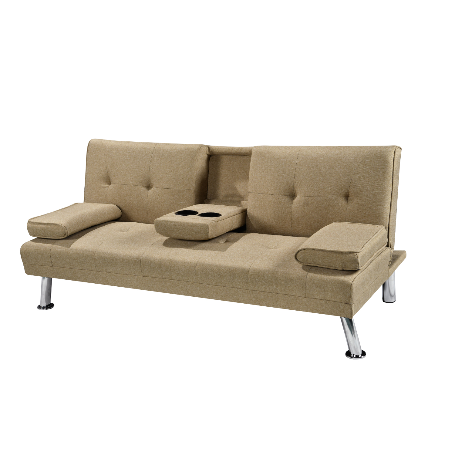 Sofa Cama Apoya Brazos Lino Beige - Comprar en RespaldosChile